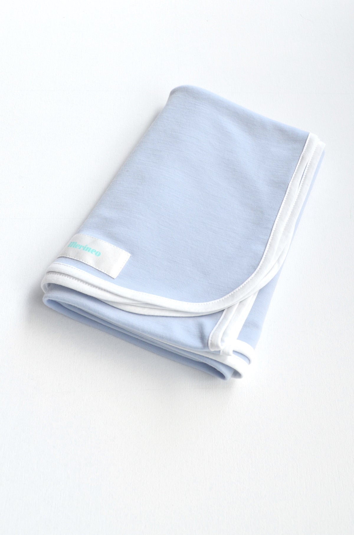 Merino Wool Baby Blanket - Baby Blue - Merineo