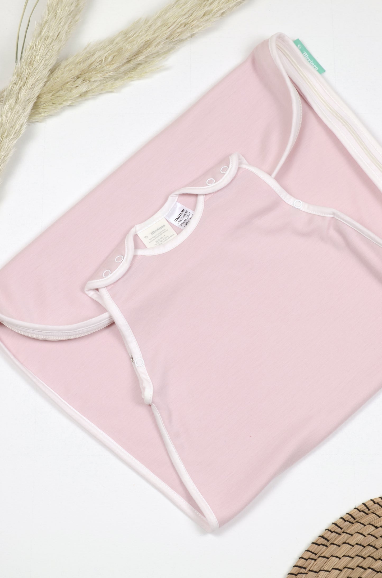 NEW Pink Blossom Merino Toddler Sleeping Bag - Merineo