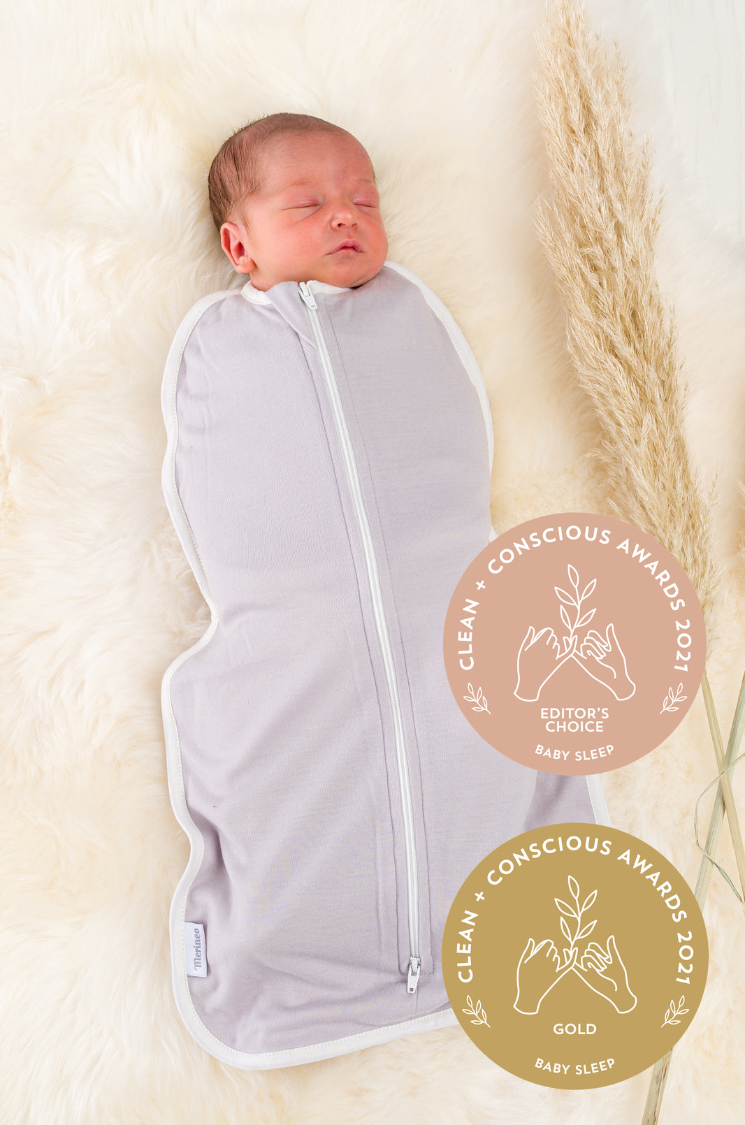 Merino Newborn Swaddle Bags for 03 months Merineo
