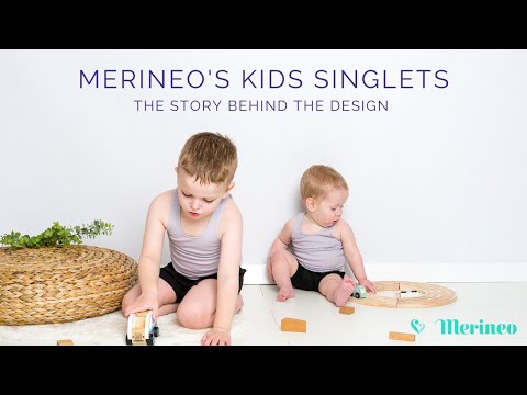 Video showing our Merineo Kids Singlets made from superfine merino wool.